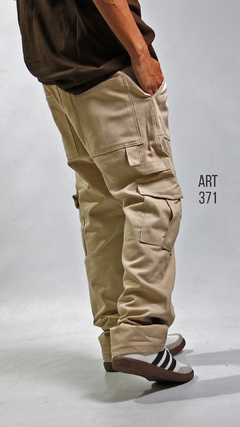 PANTALON CARGO BEIGE 371 - comprar online