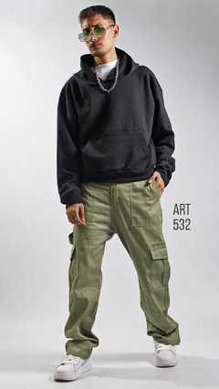 PANTALON CARGO VERDE ART-532 - comprar online