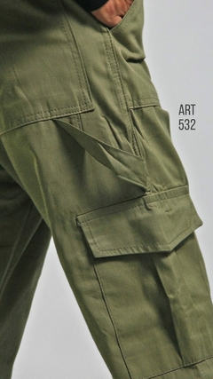 PANTALON CARGO VERDE ART-532 - Farnistore