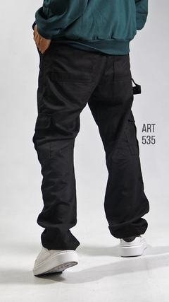 PANTALON CARGO DE GABARDINA RIGIDO 535 - Farnistore