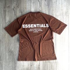 REMERAS OVER ESSENTIALS 2 (MARRON Y BEIGE) - tienda online