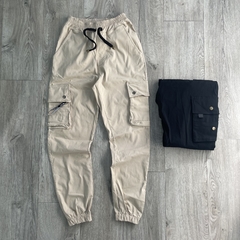 JOGGER CARGO LISO BEIGE PREMIUM