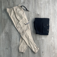 JOGGER CARGO LISO BEIGE PREMIUM en internet