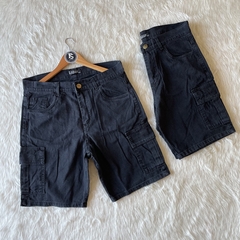 BERMUDA DE JEAN CARGO MOM NEGRA - Farnistore