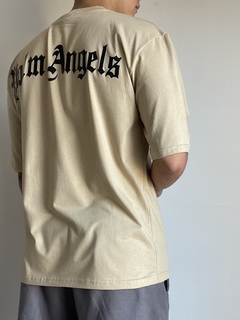 REMERA OVERSIZE PALM ANGELS BEIGE - Farnistore