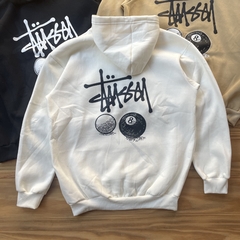 BUZO OVERSIZE BLANCO STUSSY