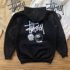 BUZO OVERSIZE NEGRO STUSSY