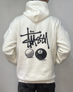 BUZO OVERSIZE BLANCO STUSSY - comprar online