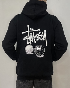 BUZO OVERSIZE NEGRO STUSSY - comprar online