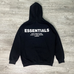 BUZO OVERSIZE ESSENTIALS NEGRO - comprar online