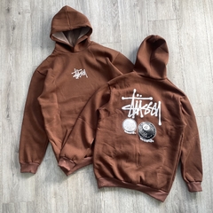 BUZO OVERSIZE STUSSY MARRON