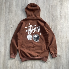 BUZO OVERSIZE STUSSY MARRON - comprar online