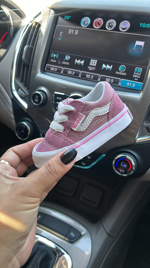 Zapatillas tipo Vans #Rosas POR CURVA 17 al 26