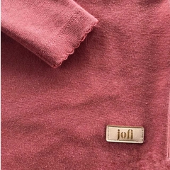 BODY C/ PICOT MANGA LARGA- ROSA CORAL - comprar online