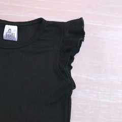 Remera Joaquina- Lisa Negra - comprar online
