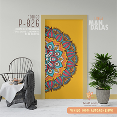 VINILO PUERTA MANDALA .P 826