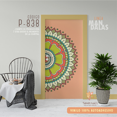 VINILO PUERTA MANDALA .P 838