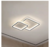 Aplique Lámpara de techo LED Texton 54W - Luz Cálida, 300mm x 400mm, Disponible en Blanco o Negro - comprar online