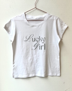 Remera Lucky Girl (glitter) - kimchi