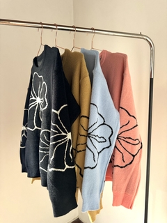 Sweater Camelia (doble hilo cashmere) - tienda online