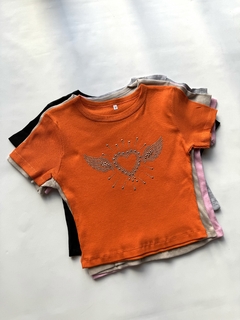 Baby tee Corazon Con alas - tienda online