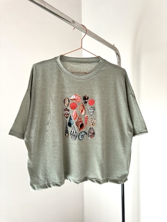 Remera Caracolines (Alg jaspeado) - comprar online