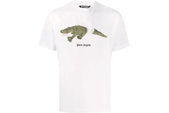 Palm Angels Croco Graphic Tee White