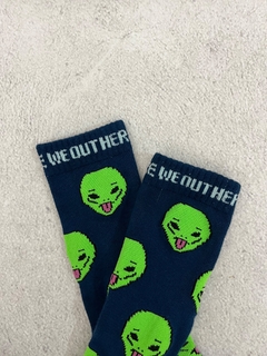 Poshmark Rip N Dip “We Out Here” Socks Blue - comprar online