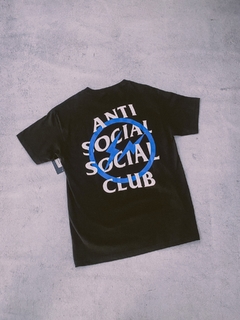 Anti Social Social Club x Fragment Blue Bolt Tee (FW19) Black