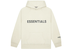 Fear of God Essentials Pullover Hoodie Applique Logo Buttercream