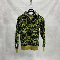 BAPE 1st Camo Shark Zip Hoodie Misted Yellow