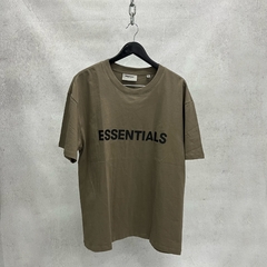 Fear of God Essentials Boxy T-Shirt Applique Logo Taupe