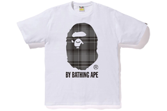 BAPE Check By Bathing Ape Tee White/Black