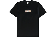 Supreme Burberry Box Logo Tee Black