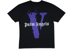 Vlone x Palm Angels T-shirt Black/Purple - comprar online