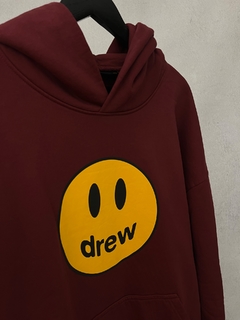 drew house mascot oversized oversized hoodie burgundy - comprar online