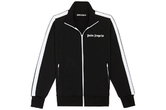 Palm Angels Chest Logo-Print Track Jacket Black