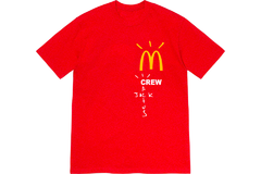 Travis Scott x McDonald's Crew T-shirt Red