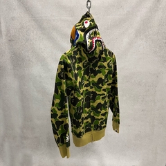 BAPE 1st Camo Shark Zip Hoodie Misted Yellow - comprar online