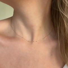 Choker Ouro com Bolinhas (6268)