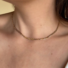 Choker Ouro Malha Italiana Gucci 30cm (6892) - comprar online