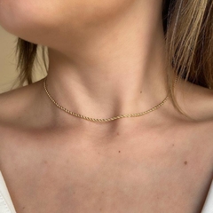 Choker Ouro Baiano Fina 30cm (6870)