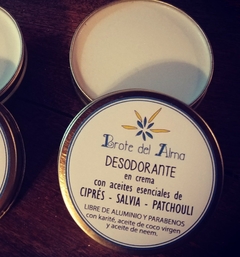 Desodorante en crema sin aluminio ni parabenos CIPRÉS - SALVIA - PATCHOULI (rinde 3 a 4 meses!)