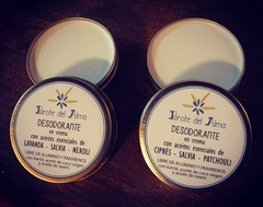 Desodorante en crema sin aluminio ni parabenos CIPRÉS - SALVIA - PATCHOULI (rinde 3 a 4 meses!) - comprar online