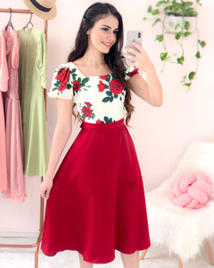 Vestido Rosas - loja online