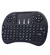 MINI TECLADO MOUSE TOUCHPAD WIRELESS BLUETOOTH ILUMINADO WIFI SEM FIO INOVA I8.LED BATERIA USB PRETO