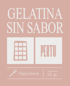 GELATINA SIN SABOR