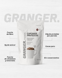 PREMEZCLA CUPCAKES DE PROTEINA SABOR CHOCOLATE 360GR - GRANGER