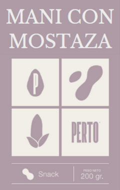 MANÍ TOSTADO CON MOSTAZA