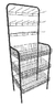 Ref.089 - Expositor desmontável com 3 cestos e 3 gancheiras - 1,75x0,70x0,43m